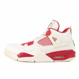 Nike Size: 26.0cm AIR JORDAN 4 RETRO ALTERNATE 89 (308497-106) WHITE Used BEEG-0 - Picture 1 of 6