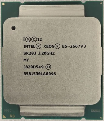 Intel Xeon E5-2667 V3 SR203 3.20GHz 20M 8-Core LGA 2011-3 R3 Server CPU 135W - Image 1 of 2