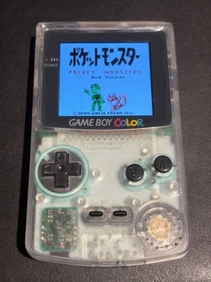 Game Boy Color Console Clear Custom Model IPS LCD USED Japan Free Shipping - Image 1 of 2
