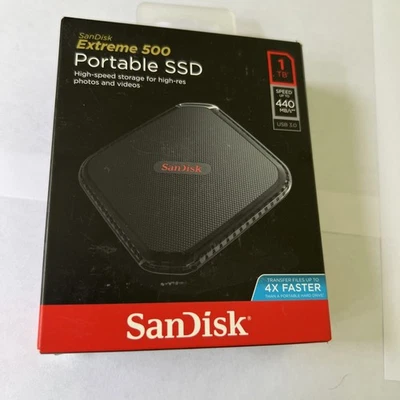 SanDisk Extreme 500 Portable SSD 1TB SDSSDEXT-1T00-G25 - Image 1 of 4