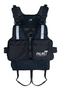 Palms Rock Shore Game Vest Color: Black Buoyancy: 7.5kg for over 24 hours Free S - Picture 1 of 2