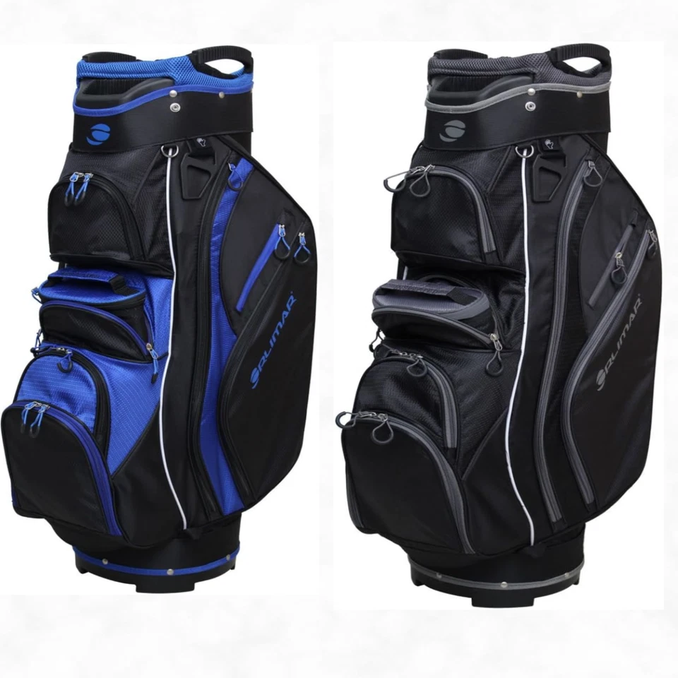 Bolsa de carrito de golf Orlimar CRX Cooler negra/carbón o negra/azul - divisor de 15 vías Foto 1 de 4