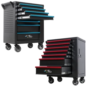 Tool Trolley With 7 Drawers On Wheels Cabinet Garage Storage Chest Toolbox - Picture 1 of 42