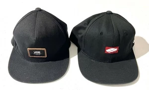 Vans Off The Wall Lote de 2 Sombreros Ajustables SnapBack Starter Skater Raro - Imagen 1 de 6
