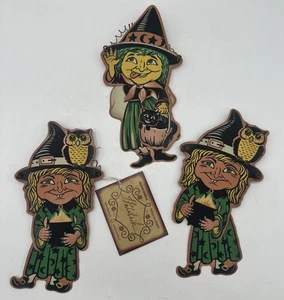 3 Vintage Stil Halloween aufklappbar Retro Metall Hexen von Tatjana Palatnikowa selten 8 Zoll - Bild 1 von 11