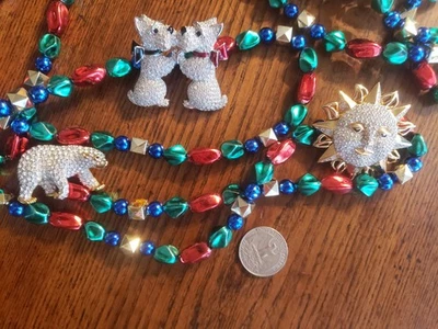 Lote Colección Prendedores Swarovski Firmado Perro Scott Oso Polar Sol Raro Retirado Foto 1 de 4