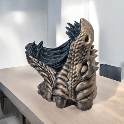 Dragon Head Controller Desktop Stand Holder Accessory Fantasy Gaming, Wall Mount - Image 1 of 4