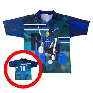 Ronaldo INTER MILAN 90s Bootleg Football Shirt XL Italy Vintage Soccer Jersey - Picture 1 of 8