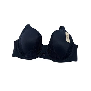 Reggiseno Soma Intimates Abbracciabile Firma Copertura Perfetta Blu Navy 40DD - Foto 1 di 11