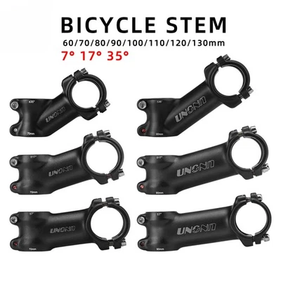 Vástago de manillar de carretera de 7/17/35 grados para bicicleta de montaña 28,6/31,8 mm 60-130 mm Foto 1 de 4