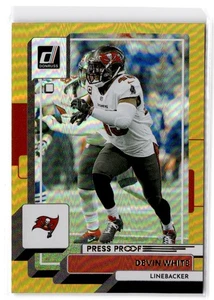 2022 Donruss Devin White #258 Premium Press Proof Tampa Bay Buccaneers - Picture 1 of 2