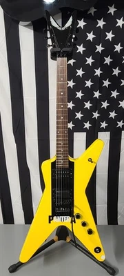 Dean MLX Floyd Rose Conversion 2009 Yellow Upgrades Everywhere Dime Knobs  - Image 1 of 4