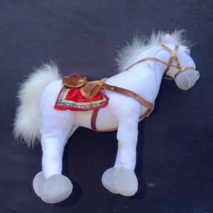 Disney Tangled Movie Horse 14” Maximus White Plush Retired Disney Store - Picture 1 of 3