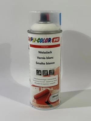 Dupli-Color Profi Weiß seidenmatt 400ml Spray Lack 289620 Hohes Deckvermögen - Bild 1 von 4