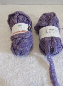 Rozetti Organza Glitzer Garn (Flieder & Silber) 2 Stück - Bild 1 von 2