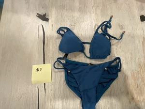 Conjunto de bikini Vix Paula Hermanny traje de baño azul talla pequeña - Imagen 1 de 4