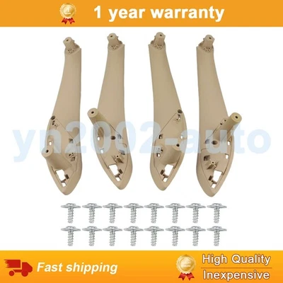 4 piezas para BMW Serie 3 320i 328i 330i moldura interior puerta tirador manija beige 2012-2018 Foto 1 de 4