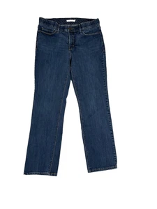 Levis 525 Perfect Waist Jeans Womens 12 Blue Straight Stretch Denim Mid Rise - Picture 1 of 11