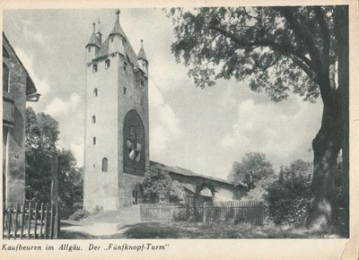 AK Kaufbeuren um 1940 - Fünfknopfturm - Bild 1 von 2