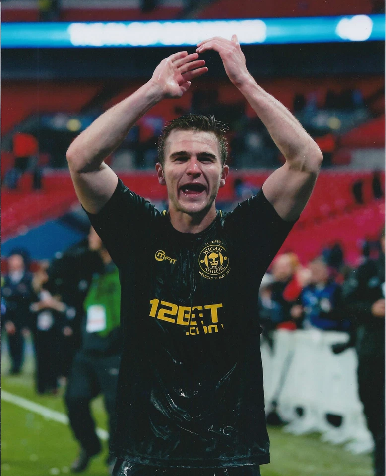 Callum McMANAMAN 10x8 SIGNED Autograph Photo +RD COA WIGAN 2013 FA CUP WINNERS - Image 1 of 1