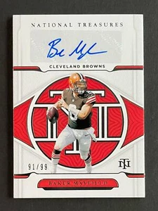 2021 National Treasures Baker Mayfield Signed AUTO /99 Cleveland Browns - Bild 1 von 2