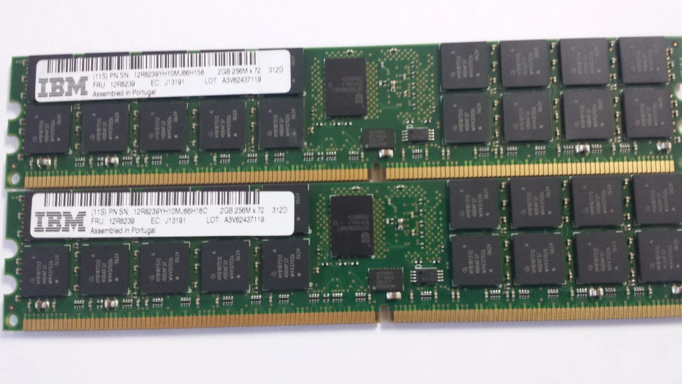 4GB (2X2GB) ECC DDR2 533MHz RAM Memory FRU 12R8239 per IBM esever pSeries - Immagine 1 di 1