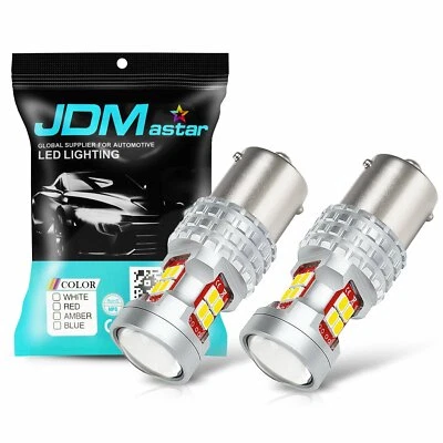 JDM ASTAR 2pcs White 1156 High Power 3020 SMD LED Reverse  Lights Bulbs - Image 1 of 4
