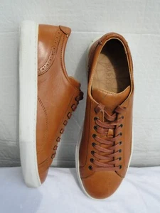 Barker Axel Cedar Calf Leather Casual Rubber Sole Sneaker US Men's Size 8 - Picture 1 of 18