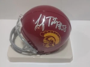 Lofa Tatupu #58 signed USC Trojans MINI Helmet AUTO NFL Seattle Seahawks - Picture 1 of 5