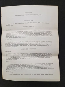 COSFS 1967 Notice of Meetings + Constitution Larry Smith Central Ohio SF 1966-67 - Picture 1 of 3