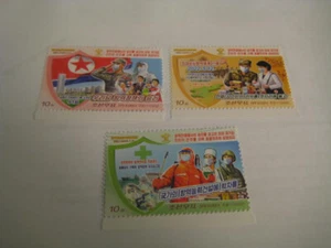 2022 KOREA N Set of 3 Stamps on Saluting to Healthcare Heroes fighting pandemic - Picture 1 of 5