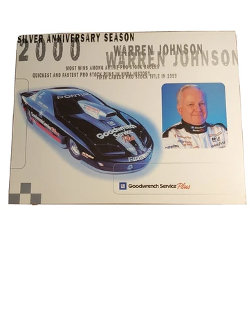 NHRA 2000 Silver Anniversary Season, Warren Johnson Cover