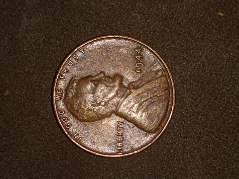 1944 rare no mint mark wheat penny Error "L" On Liberty On The Rim multiple erro Cover