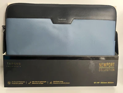 Bolsa de transporte para laptop TARGUS 13" - 14" Newport Collection azul ultra proteção - Imagem 1 de 4