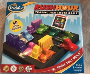 New! ThinkFun Rush Hour The Ultimate Traffic Jam Logic Game 2010 With Bonus Bag - Picture 1 of 2