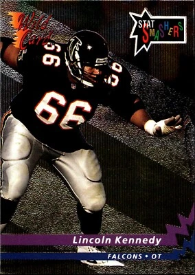 1992 Wild Card #SS-24 Lincoln Kennedy Stat Smashers Near mint or better - Image 1 of 2