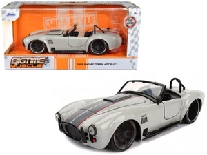 1/24 Jada Bigtime Muscle 1965 Shelby Cobra 427 S/C Diecast Modellauto grau 99083 - Bild 1 von 4