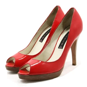 Steven By Steve Madden Lalo Pumps Womens Shoes Size 7.5 M Red Patent Leather - Picture 1 of 12
