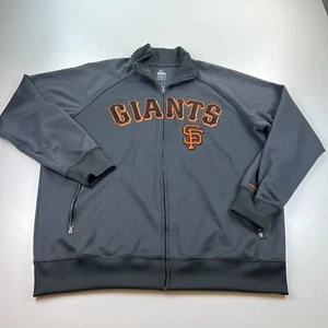 NIke San Francisco Giants Sweatshirt Mens Extra Large XL Gray Full Zip MLB - Picture 1 of 8