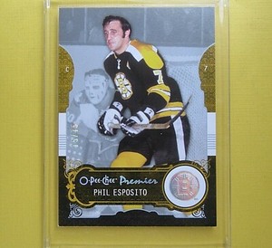 PHIL ESPOSITO  2008-09  OPC PREMIER /75 SILVER  #8  Boston Bruins