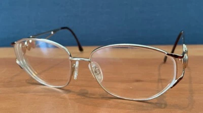 Винтажная золотая оправа для очков Yves Saint Laurent 4069 Y119 55-15 130 Италия - Изображение 1 из 4