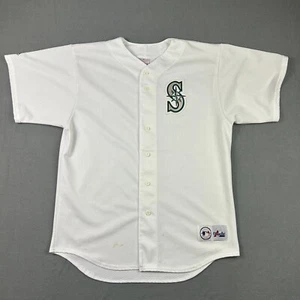 Majestic Seattle Mariners Jersey Mens Large Blank White Baseball MLB - Picture 1 of 14