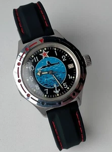 Komandirskie Amphibian 2416.B Automatic Submarine Original Vintage Watch - Picture 1 of 11