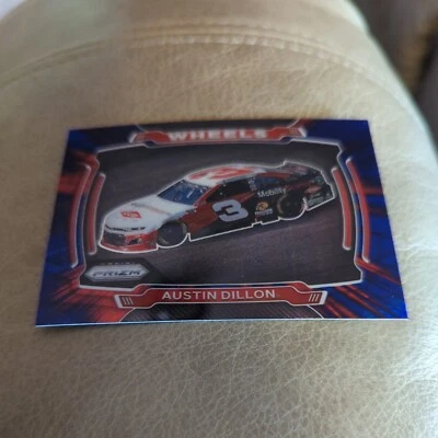 2021 Panini Prizm Wheels Red & Blue Hyper Austin Dillon #70 - Image 1 of 2