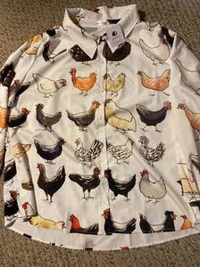 NUEVO CON ETIQUETAS NUEVO Jammyjob Mujer 3XL Estampado de Pollo Pijama Top Vestido de Noche Camisa para Dormir - Imagen 1 de 7