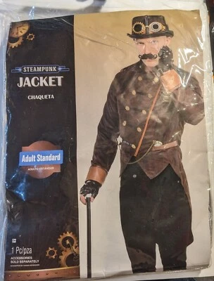 Disfraz Chaqueta Steampunk (SOLO CHAQUETA) Adulto Unisex Hasta Talla 42 Juegos con disfraces NUEVO Foto 1 de 4