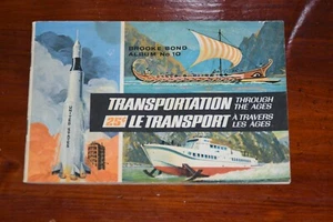 Vintage TRANSPORTATION THROUGH THE AGES Book Brooke Bond Red Rose Album 21 Cards - Picture 1 of 10