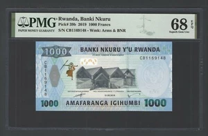Rwanda 1000 Francs 2015 P39b  Uncirculated Grade 68 Top Pop - Picture 1 of 2