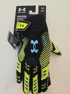 NEW Boy's Large Under Amour F9 Nitro LE Football Gloves 1381960-002 Always Open - Picture 1 of 8