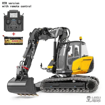 LESU 1:14 Hydraulic RC Excavator MC15 RTR 4 Arms Digger 9 Ways Valve Dual Pumps - Image 1 of 4